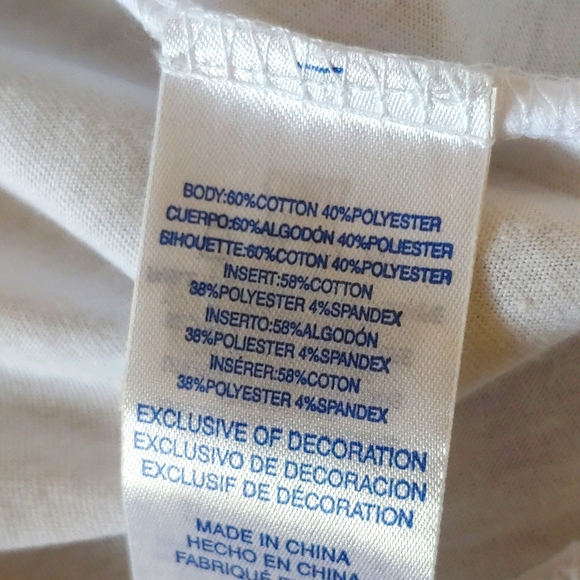 NWOT Champion Youth White Long Sleeve Graphic T-Shirt Size L - Picture 6 of 6